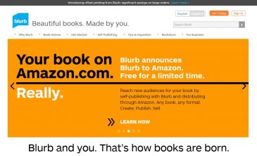 Blurb สื่อหนังสือ on demand สามารถออนไลน์ขายบน Amazon ได้แล้ว