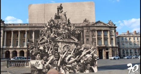 ภาพถ่ายอดีต-ปัจจุบันกรุงปารีสครบรอบ 70 ปี สงครามโลกครั้งที่ 2