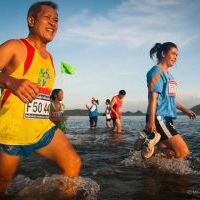 Run through the sea, mini-marathon to Pitak Island