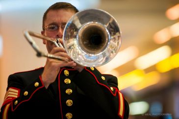 Music from Marines; sound that celebrate the Independence.