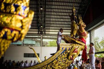 The grand sacrifice ceremony, Royal Barge Procession